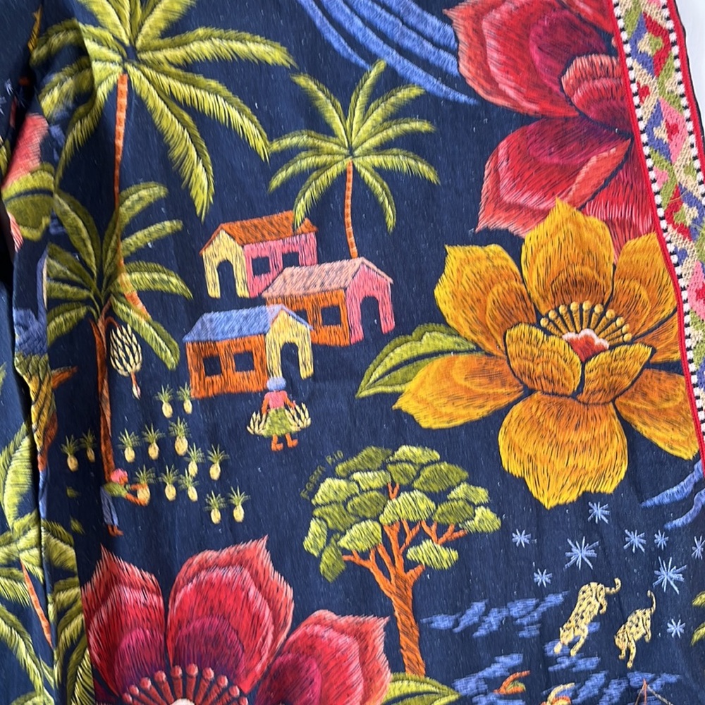 FARM RIO PRINTED WIDE-LEG PANTS SIZE S MULTICOLOR NWT SOLD OUT - Picture 8 of 14